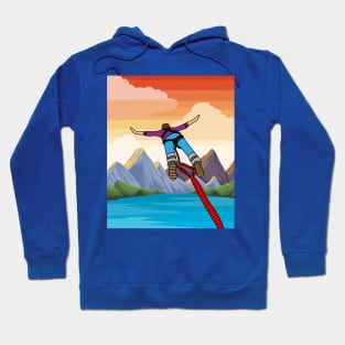 Bungee Jumping Jump To Freedom Hoodie